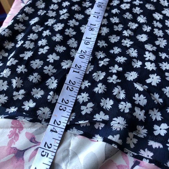 J.Crew Navy Flower Neck Tie Tank Top - Picture 4 of 5